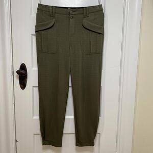 Democracy Olive Green Cargo Joggers Womens 6 Relaxed Fit Military Steampunk Edgy